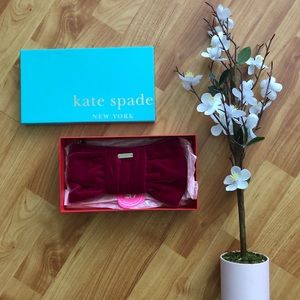 NIB Kate Spade Deluxe Plush Small Rosalie Clutch